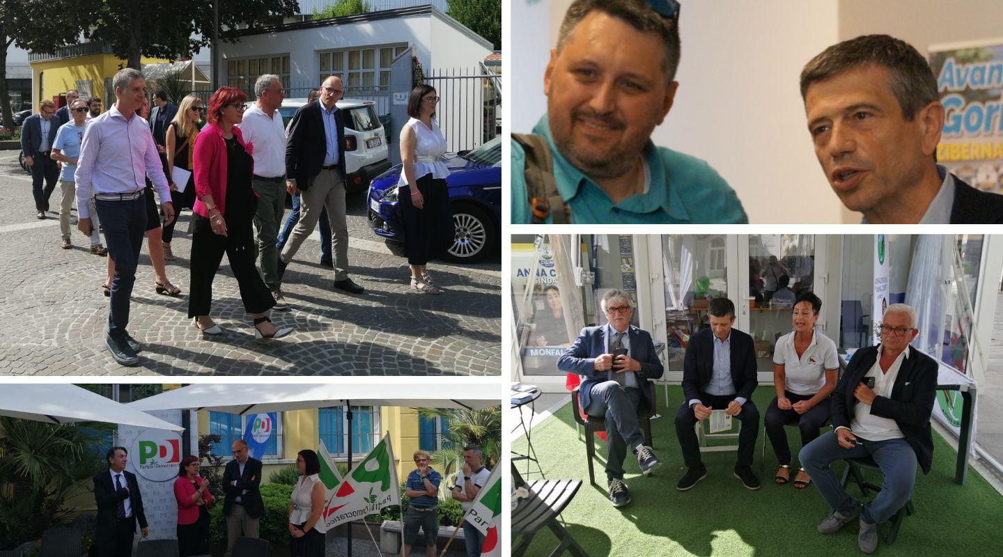 Copertina per Letta e Lupi animano la piazza di Monfalcone, «sfida elettorale difficile»